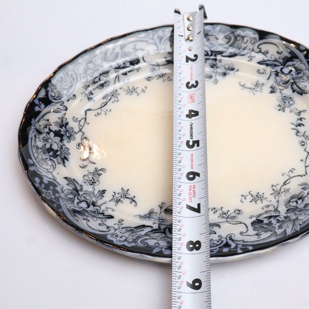 Antique Chatsworth 1790 "Flow Blue" Pattern K. & Co B Late Mayers Serving Tray - Picture 10 of 12
